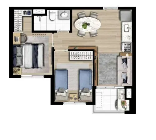 PLANTA 41m²