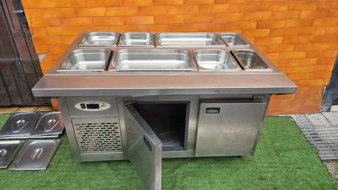 Balcao refrigerado codimentadora quente frio  - Foto 2