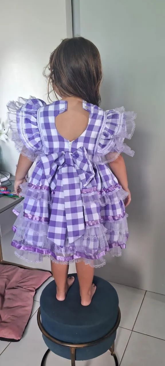 Vestido Xadrez infantil  - Foto 2