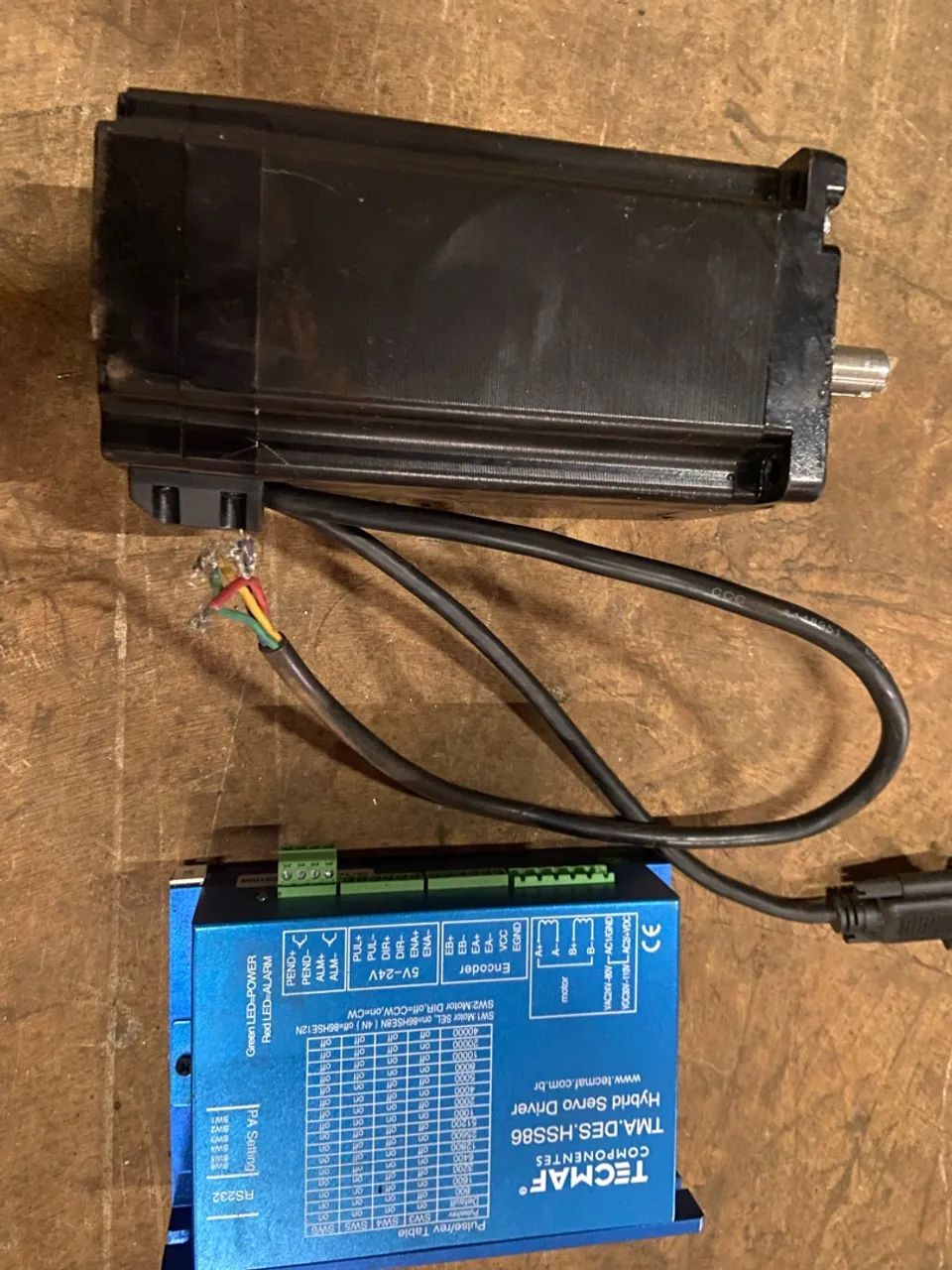 Kit Motor de Passo Tecmaf 12 Nm com Encoder e Driver Novo