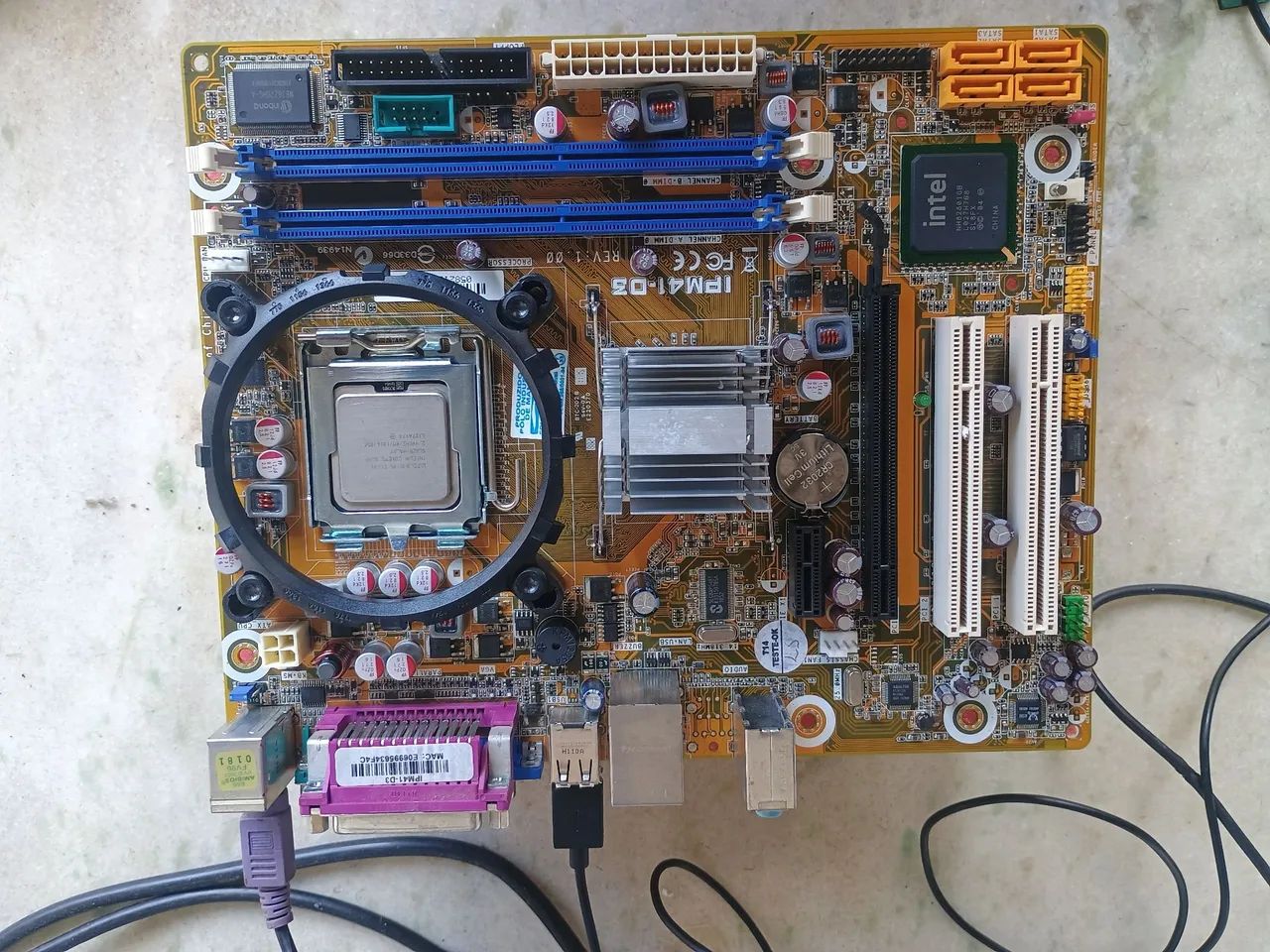 Kit Intel 775 (MB G41/Proc.C2Q E6600/Cooler) DDR3