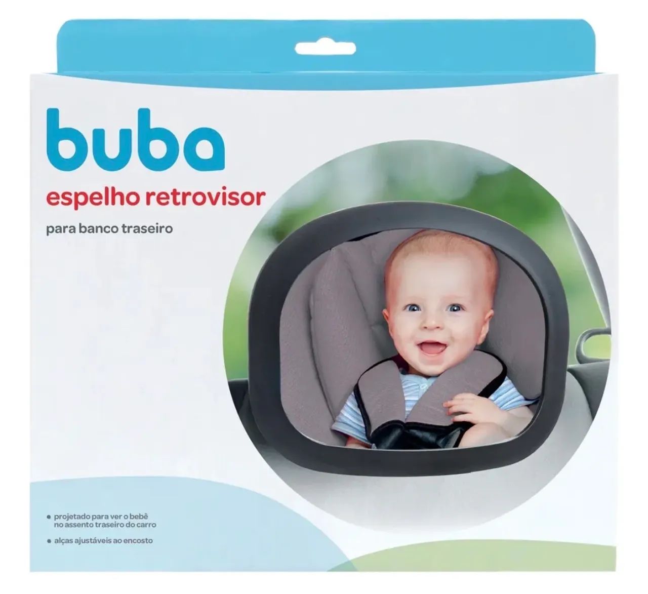 Retrovisor De Bebe Conforto Buba Espelho Interno Banco - Foto 4