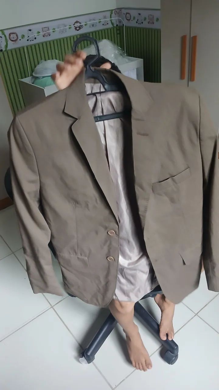 Conjunto Terno Marrom