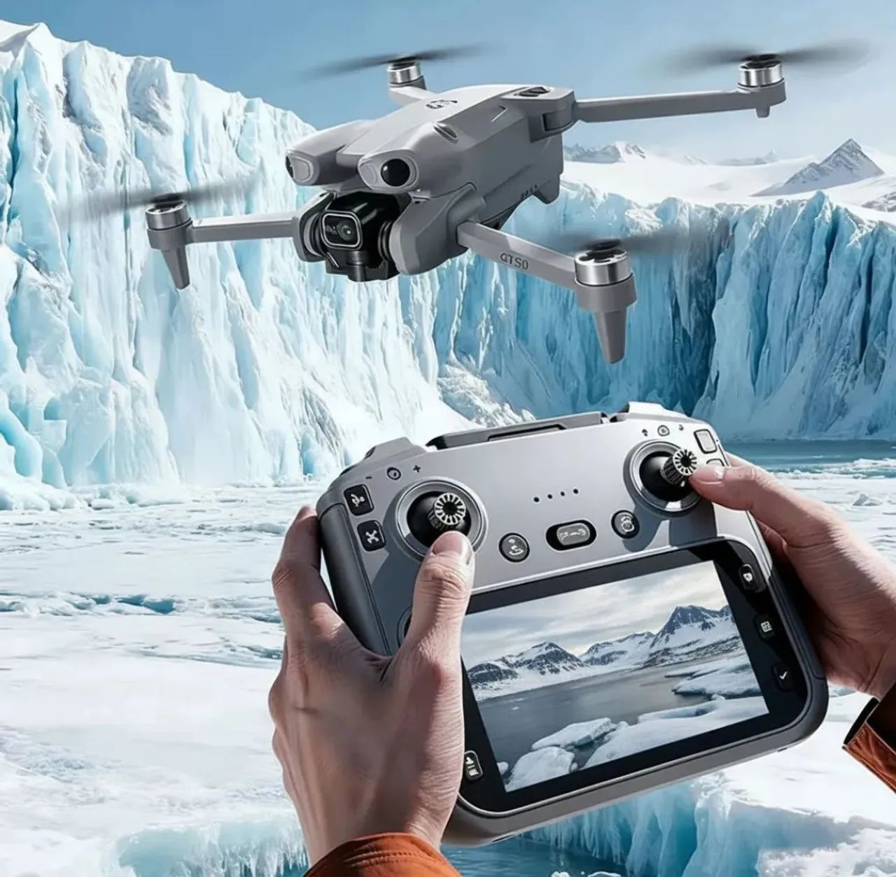 Drone gt50 controle com tela  - Foto 2