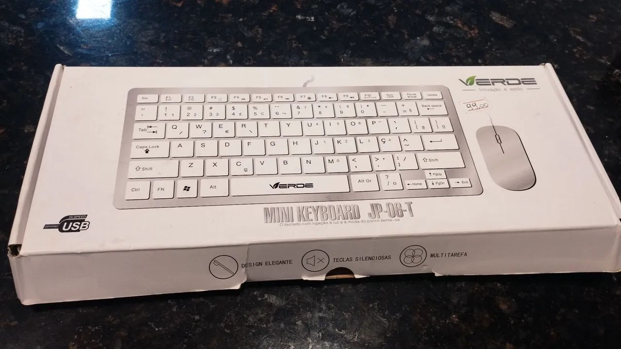Mini Teclado Multimídia com fio USB - Foto 2