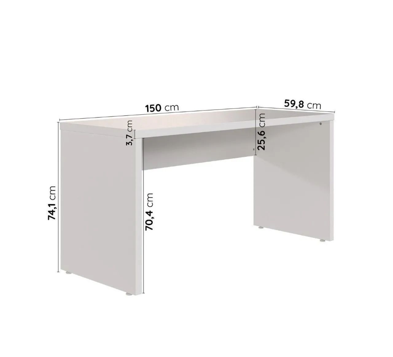 Mesa de escritório 1,50m / escrivaninha - Foto 4