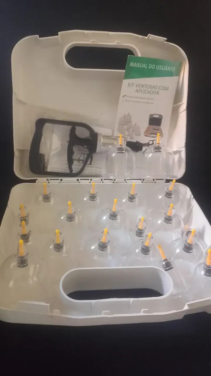 Kit 20 Ventosas de Acrílico + Aplicador Estek - Foto 3