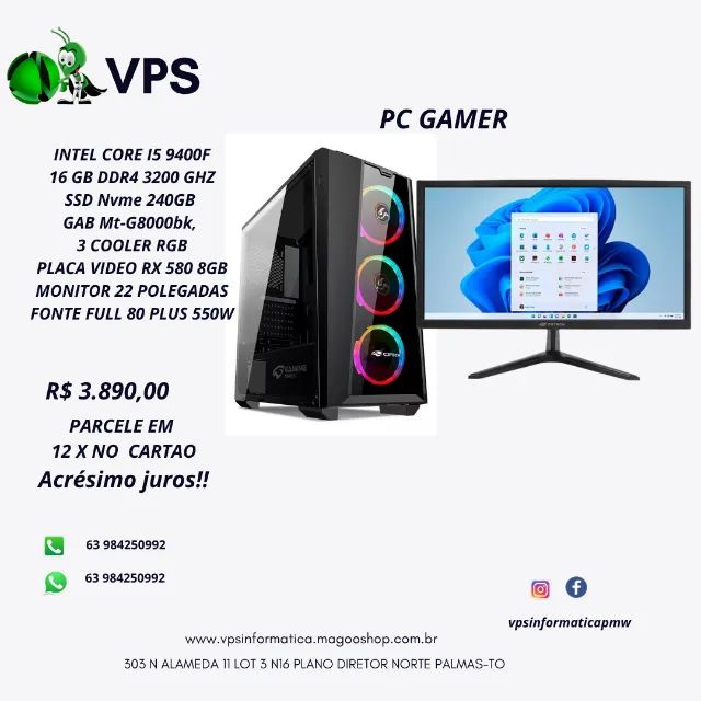 i5 9400f rx 580 8gb