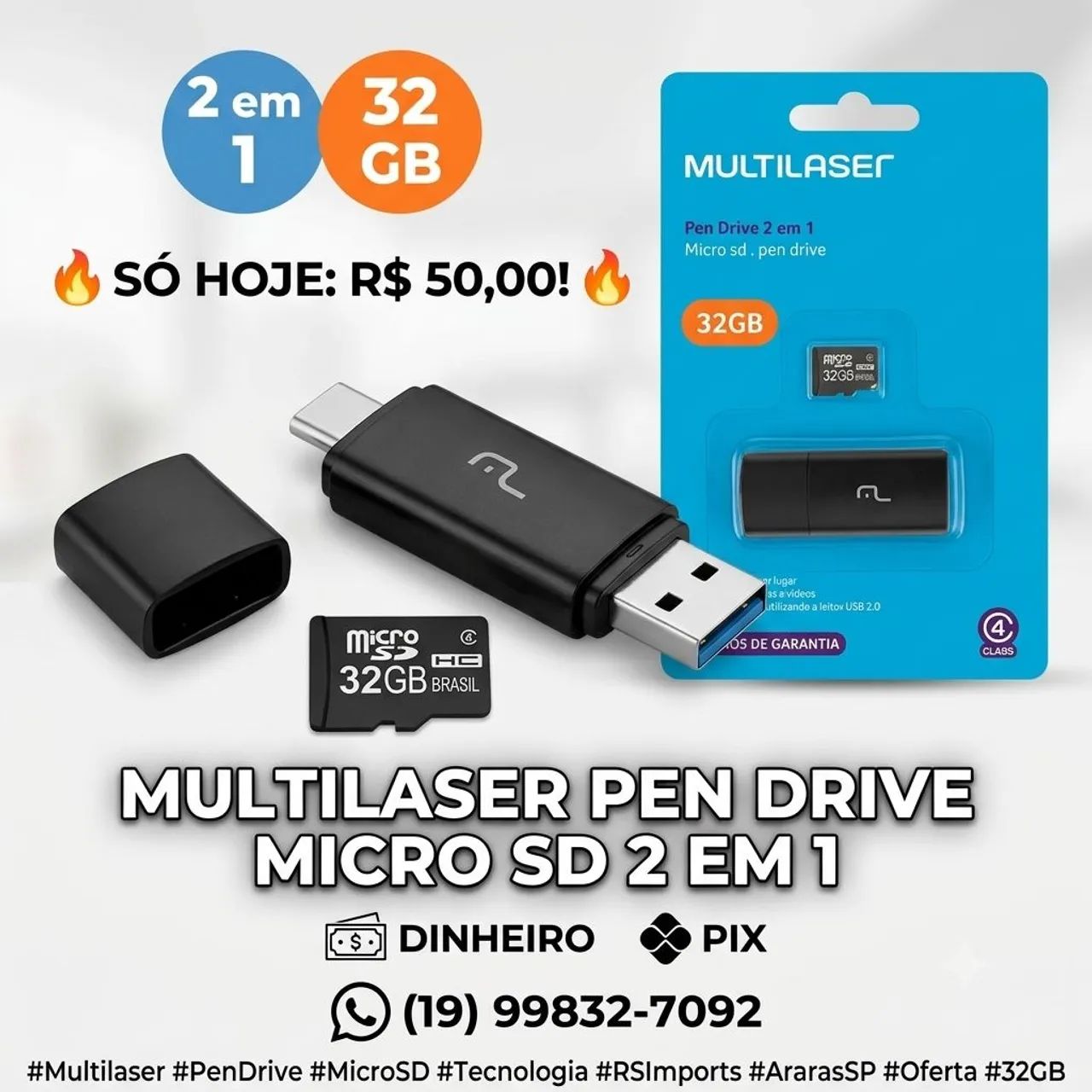 Cartão memória 32gb 