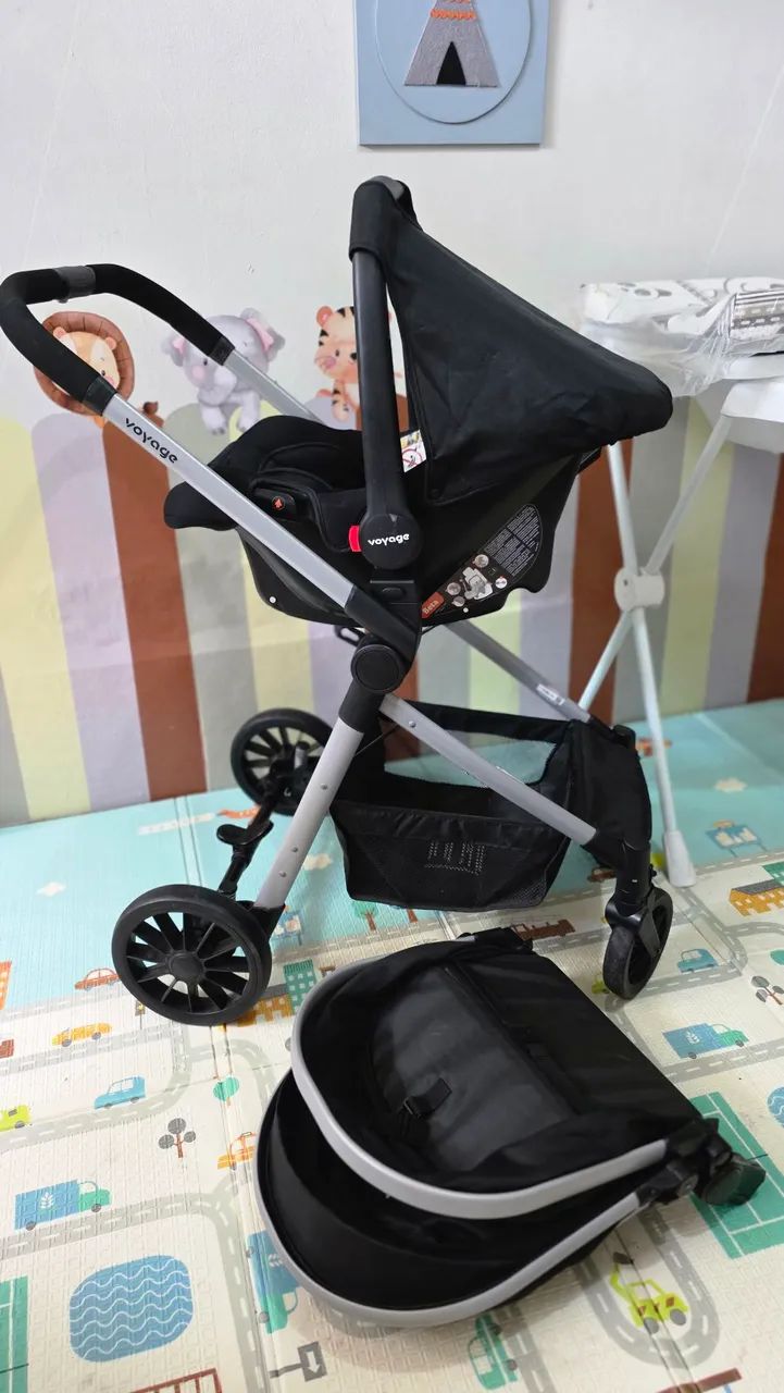 Carrinho Moisés com bebê conforto  - Foto 3