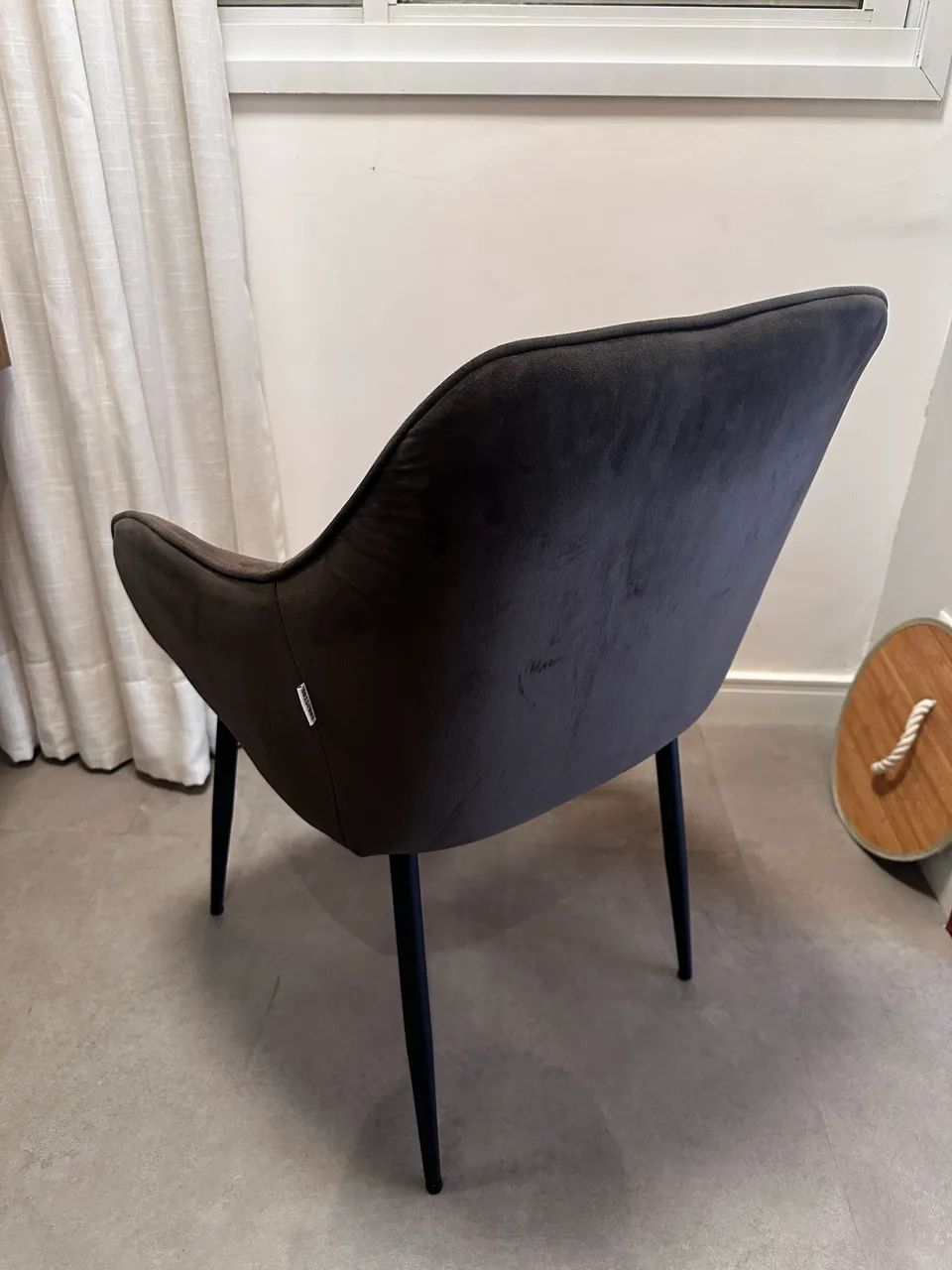 Cadeira em suede - Foto 2
