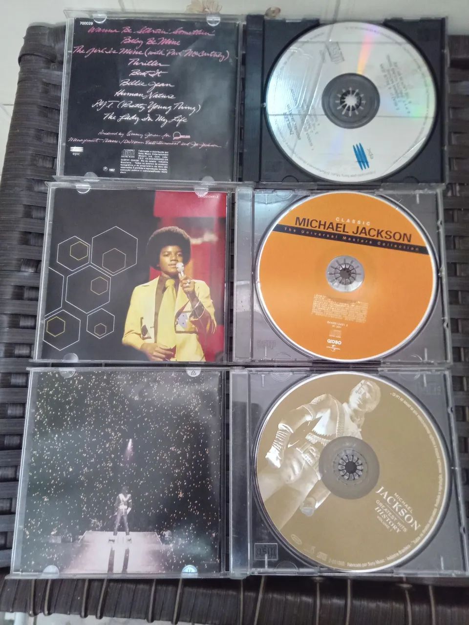 3 CDs Michael Jackson Thriller Classic History - Foto 3
