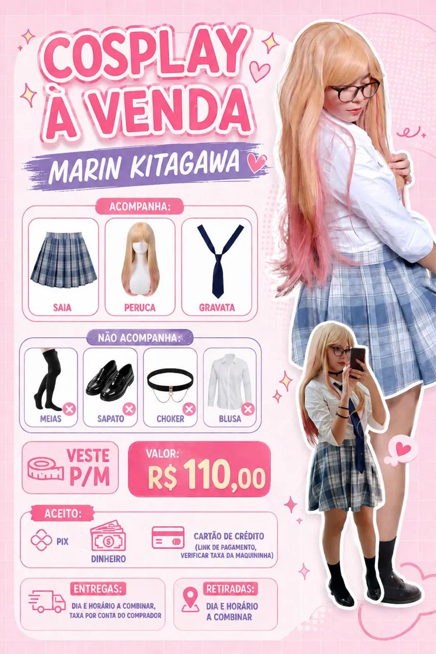 Cosplays e Perucas