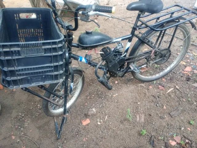 Bicicleta de carga motorizada (motor com defeito) - VENDA OU TROCA - Foto 4