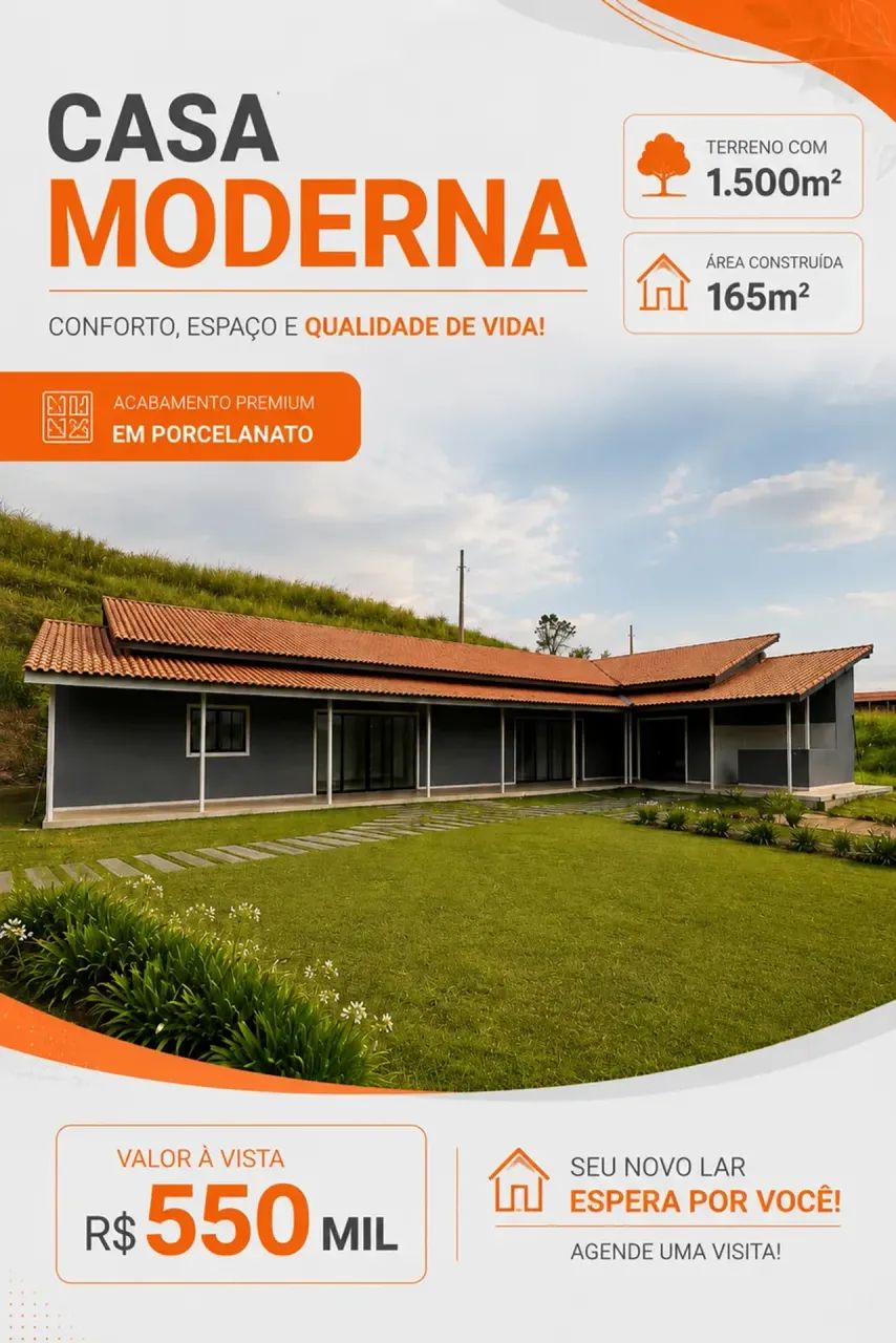 Casa Moderna com Suíte, Closet e Área Gourmet em Ibiúna