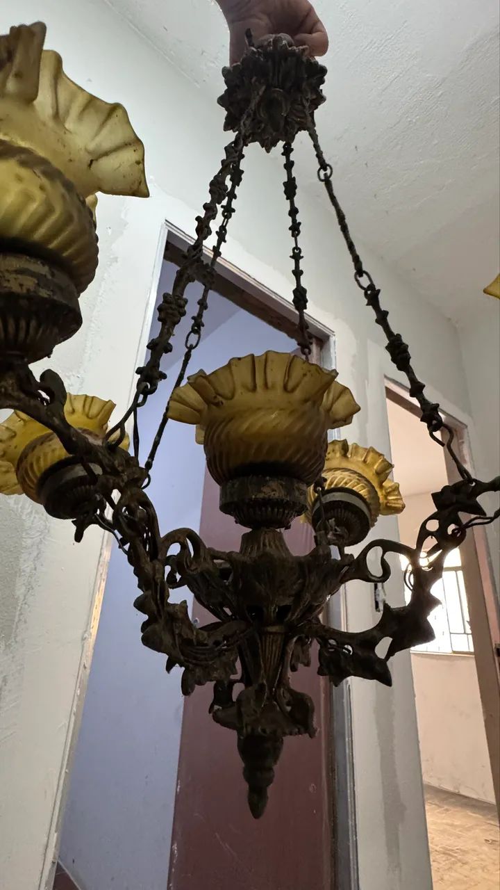 Lustre pendente antigo  - Foto 4