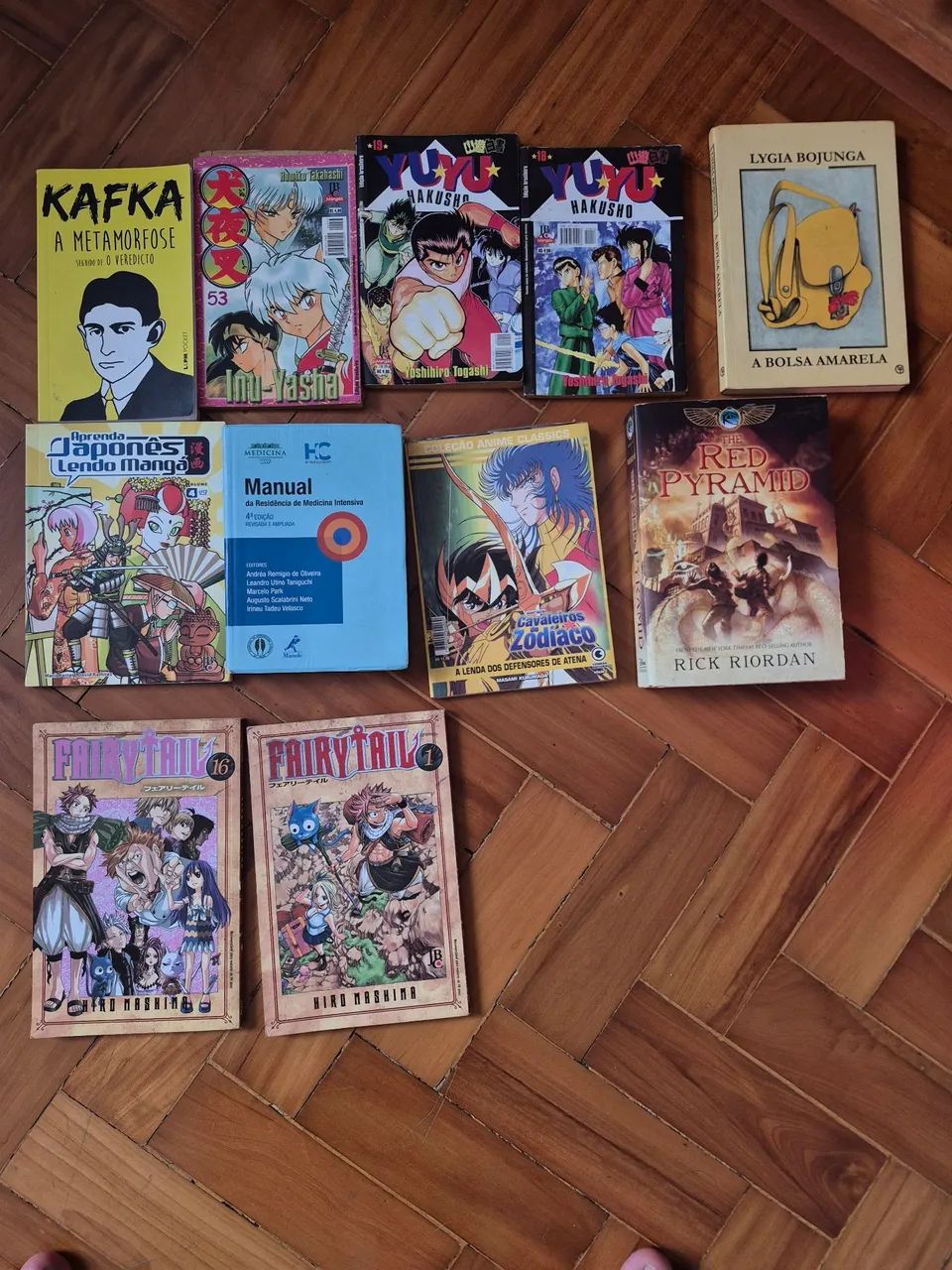 Lote de mangas e livros 