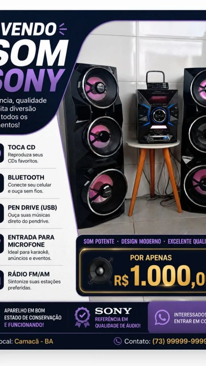 Vendo Aparelho de som em perfeito estado! - Foto 2