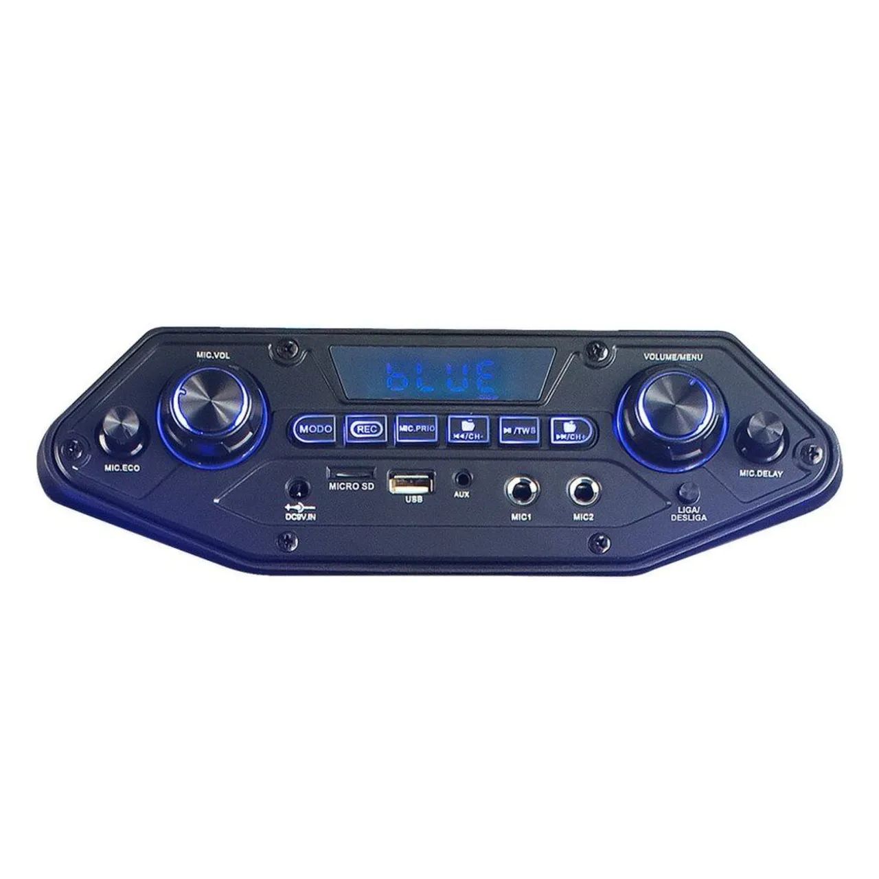Caixa de Som Amplificada Hype 480w Rms TWS, Bluetooth Rádio FM Aquário - HP-480 - Foto 4