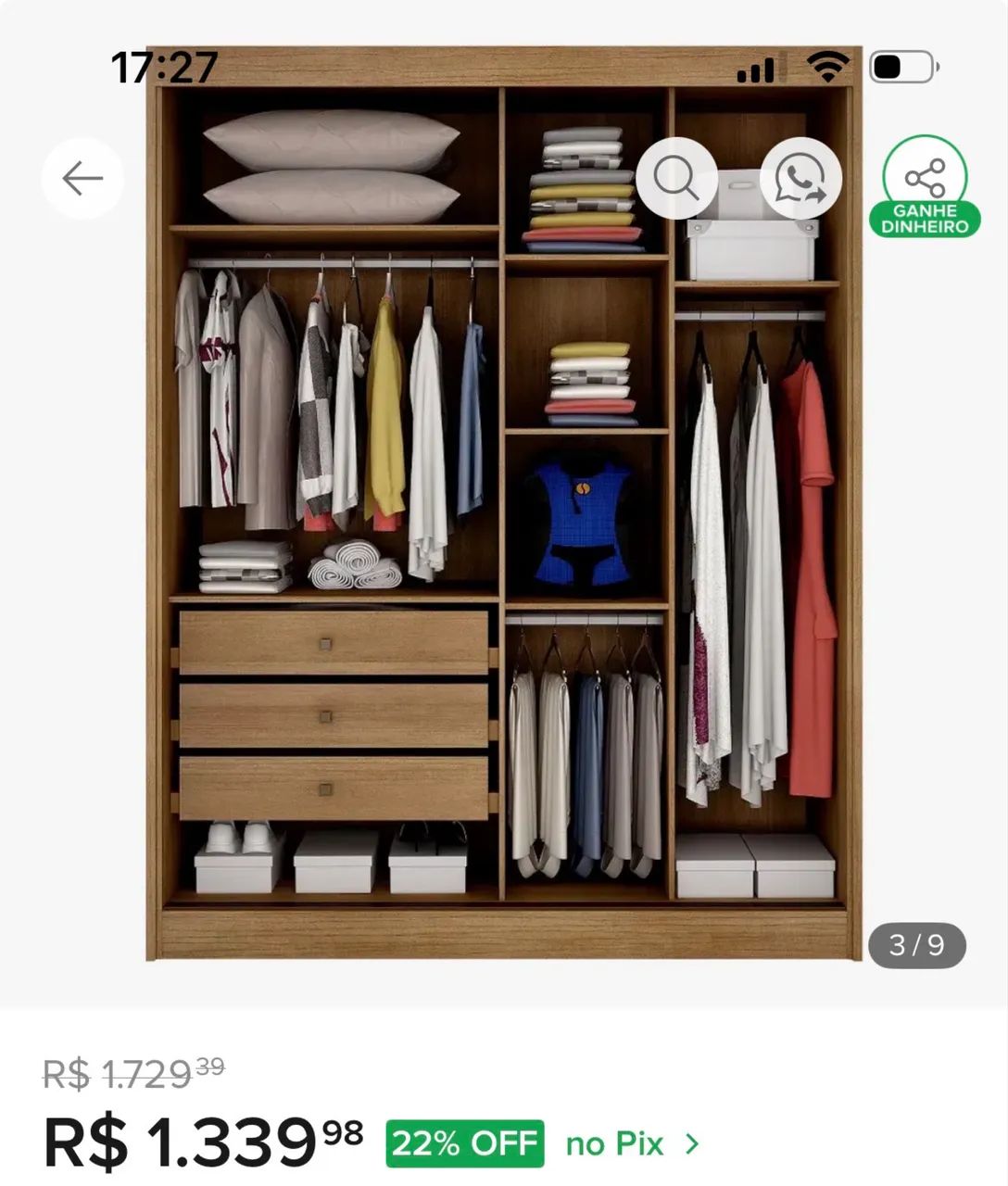 Guarda roupas novo - Foto 2