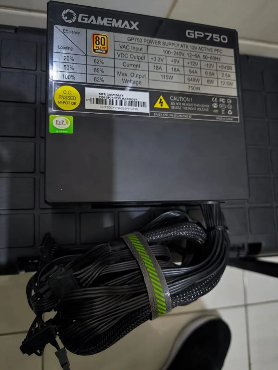 Fonte Gamemax GP750w - Foto 5