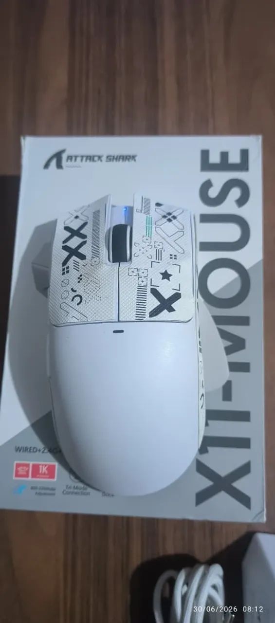 ATTACK SHARK X11 Mouse Gamer Wireless com Dock de Carregamento - Foto 4
