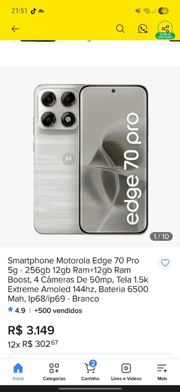 Edge 70 pro