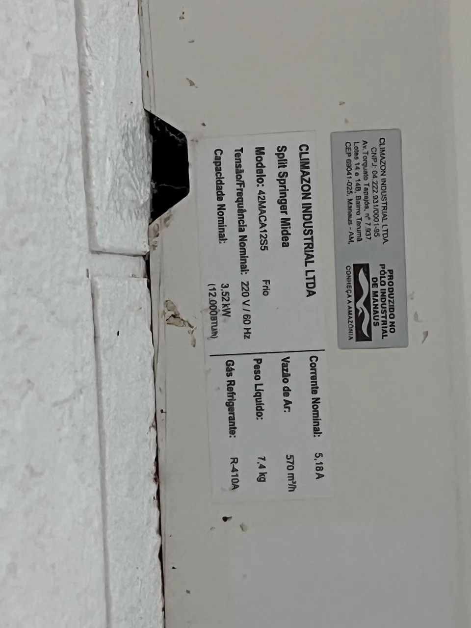 Central de Ar Split Springer Midea 12.000 BTUs - Foto 2