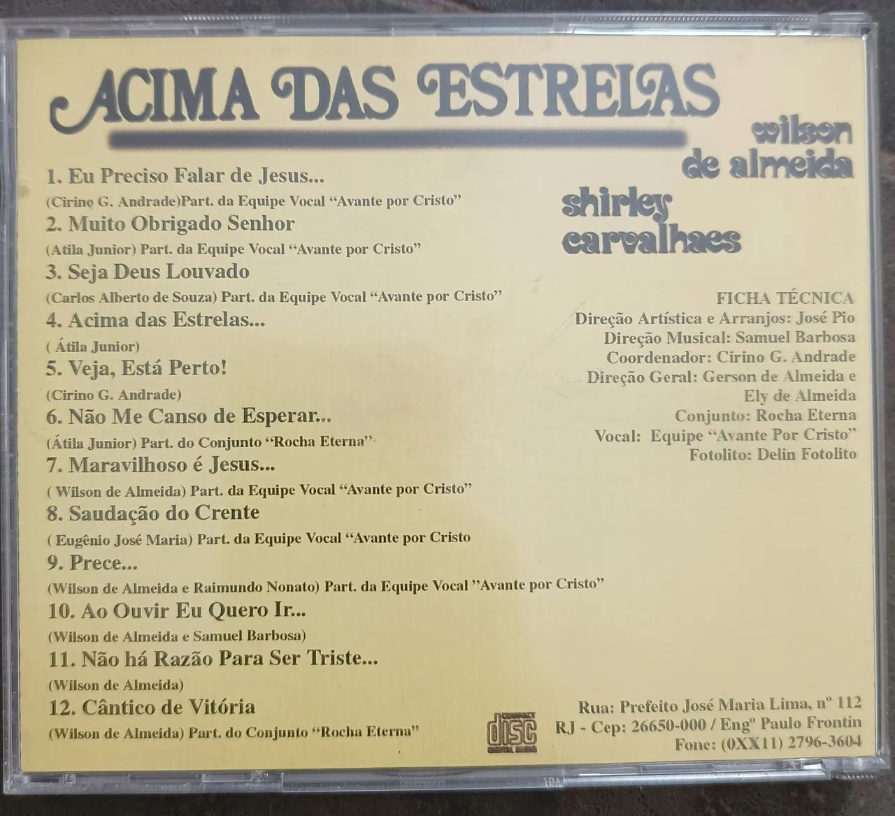 Cd Shirley Carvalhaes Acima das Estrelas Original  - Foto 2