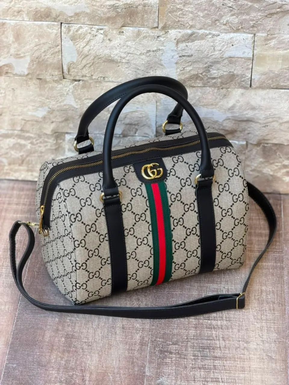Bolsa Estilo GG Supreme Ophidia Boston Bag - Design Clássico e Elegante - Foto 3