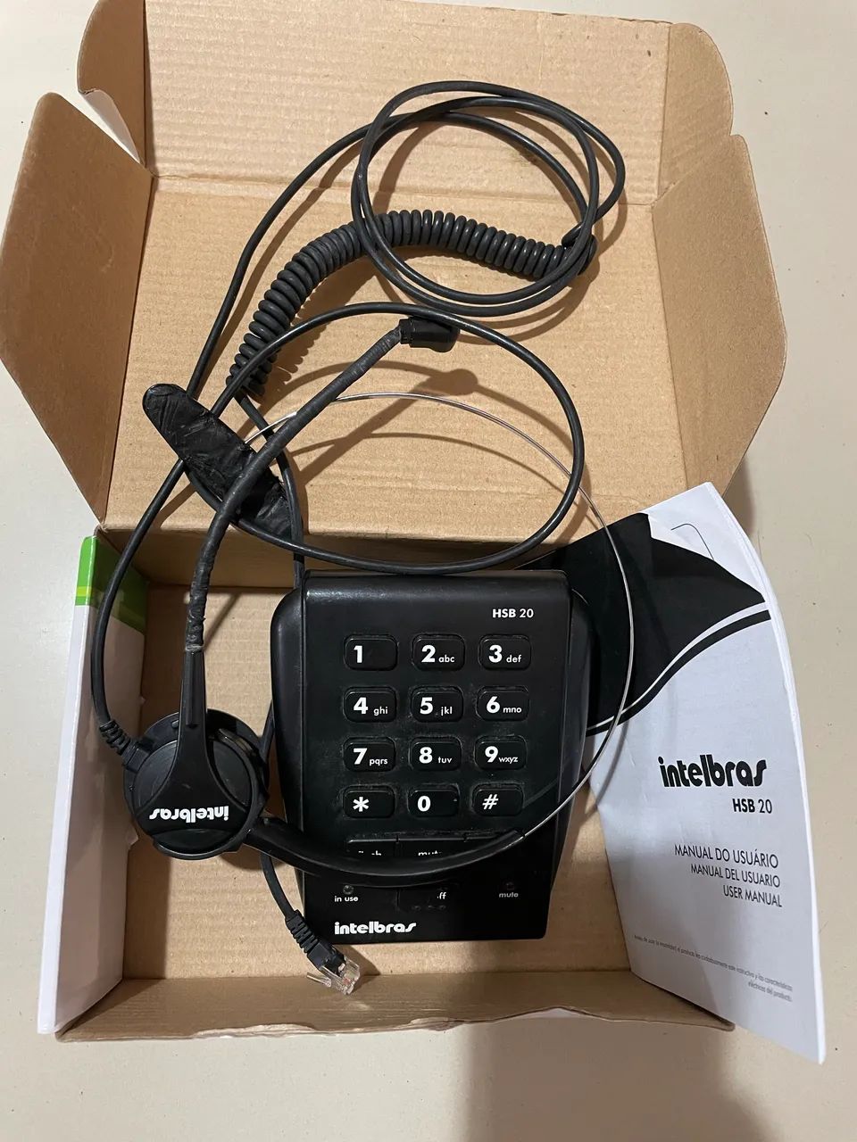 Telefone Analógico com Headset Intelbras HSB20 - Foto 3