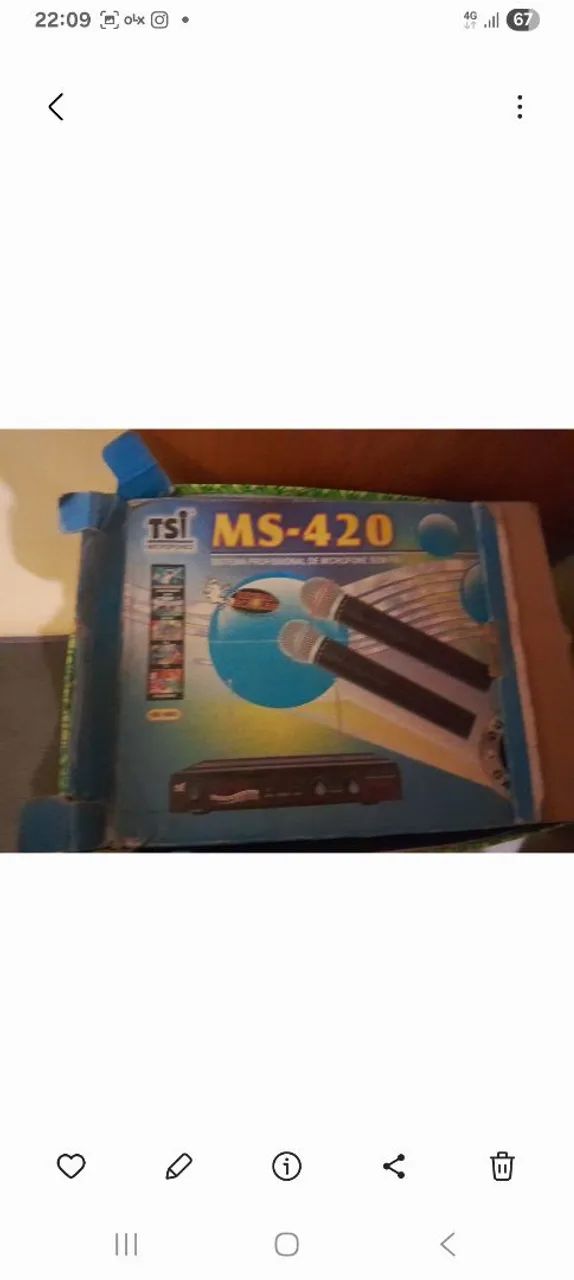 Karaoke 2 Microfones TSI MS 420 - Foto 2
