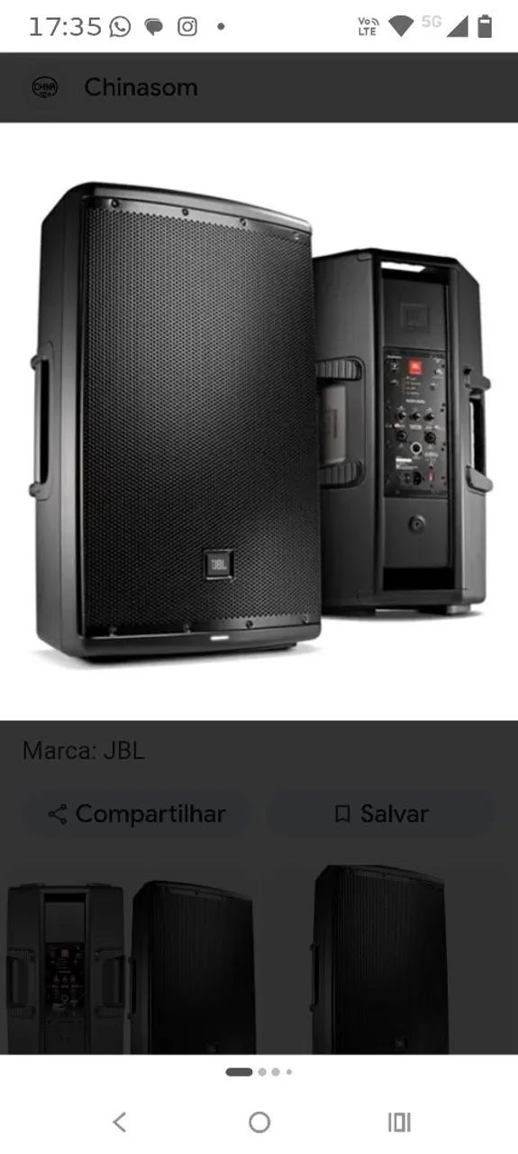 Caixa de Som JBL EON 615 semi nova