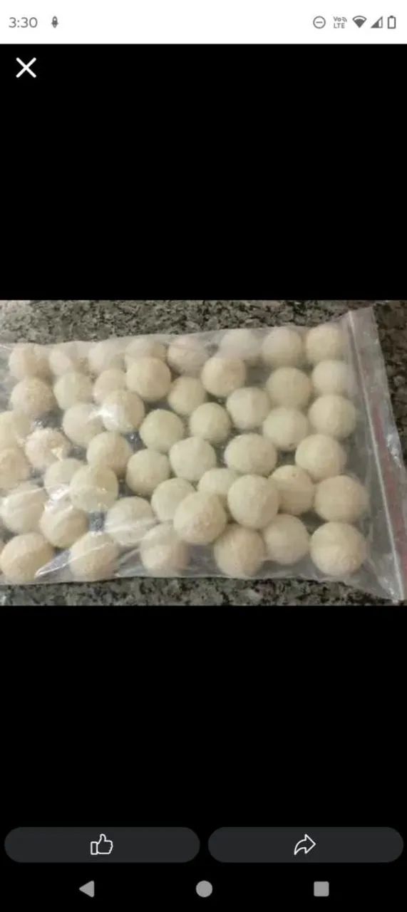 Salgados congelados 