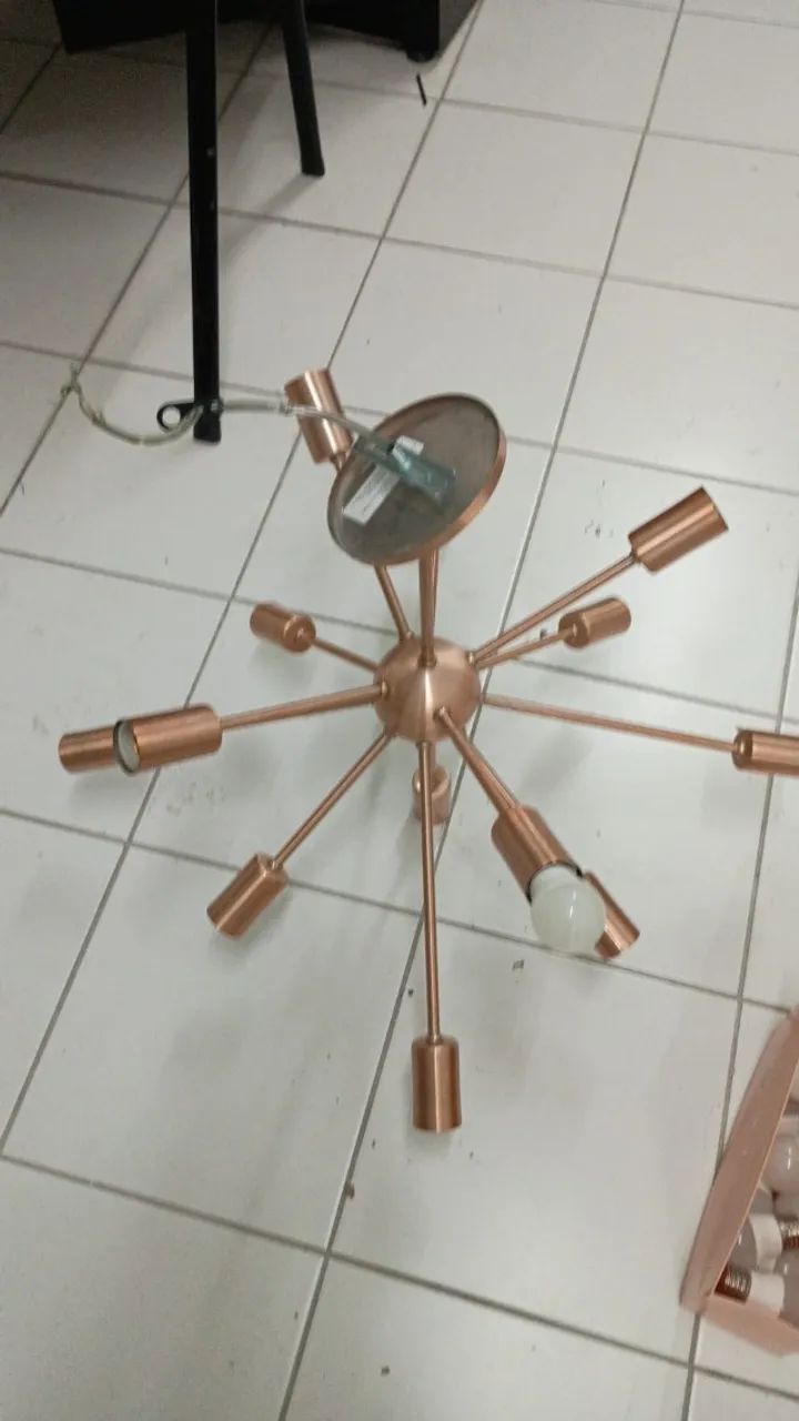 Luminária De Teto Átomo - Cobre - Foto 2