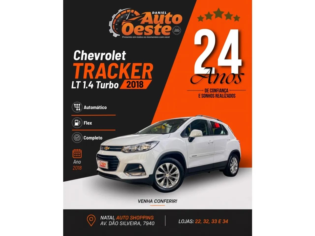 Chevrolet Tracker LT 1.4 Turbo 16V Flex 4X2 Aut. 2018