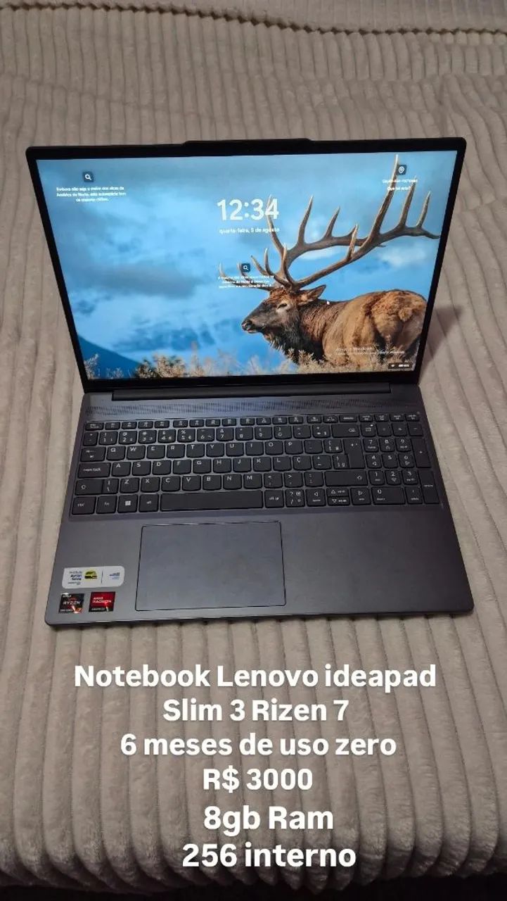 Notebook Lenovo ideapad Slim 3 Rizen 7
