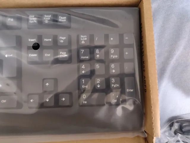Kit Lenovo Teclado E Mouse Usb Com Fio - Foto 3