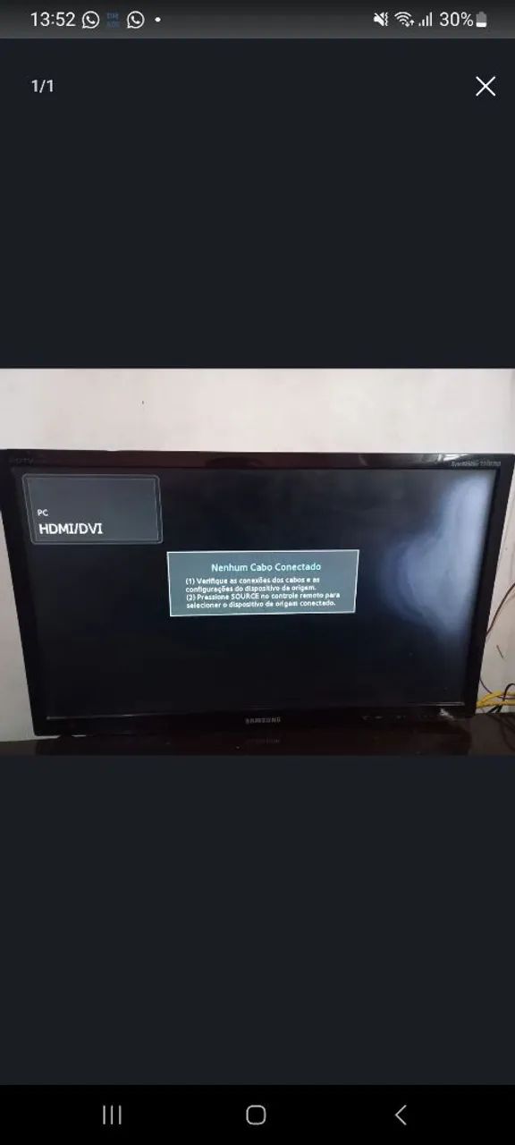 Vendo TV com defeito 