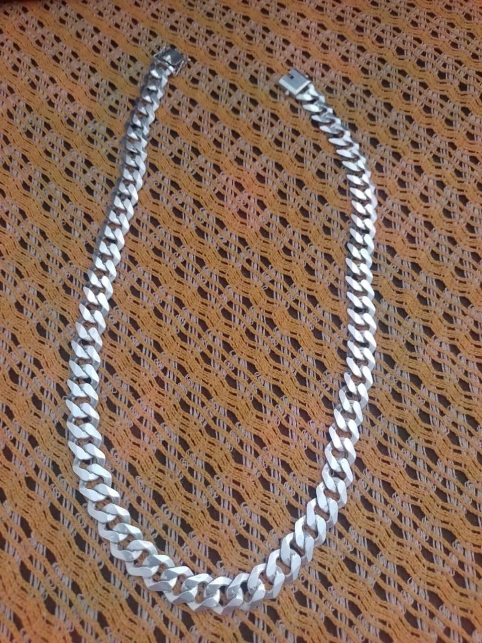Corrente de prata 13mm 70cm - Foto 2
