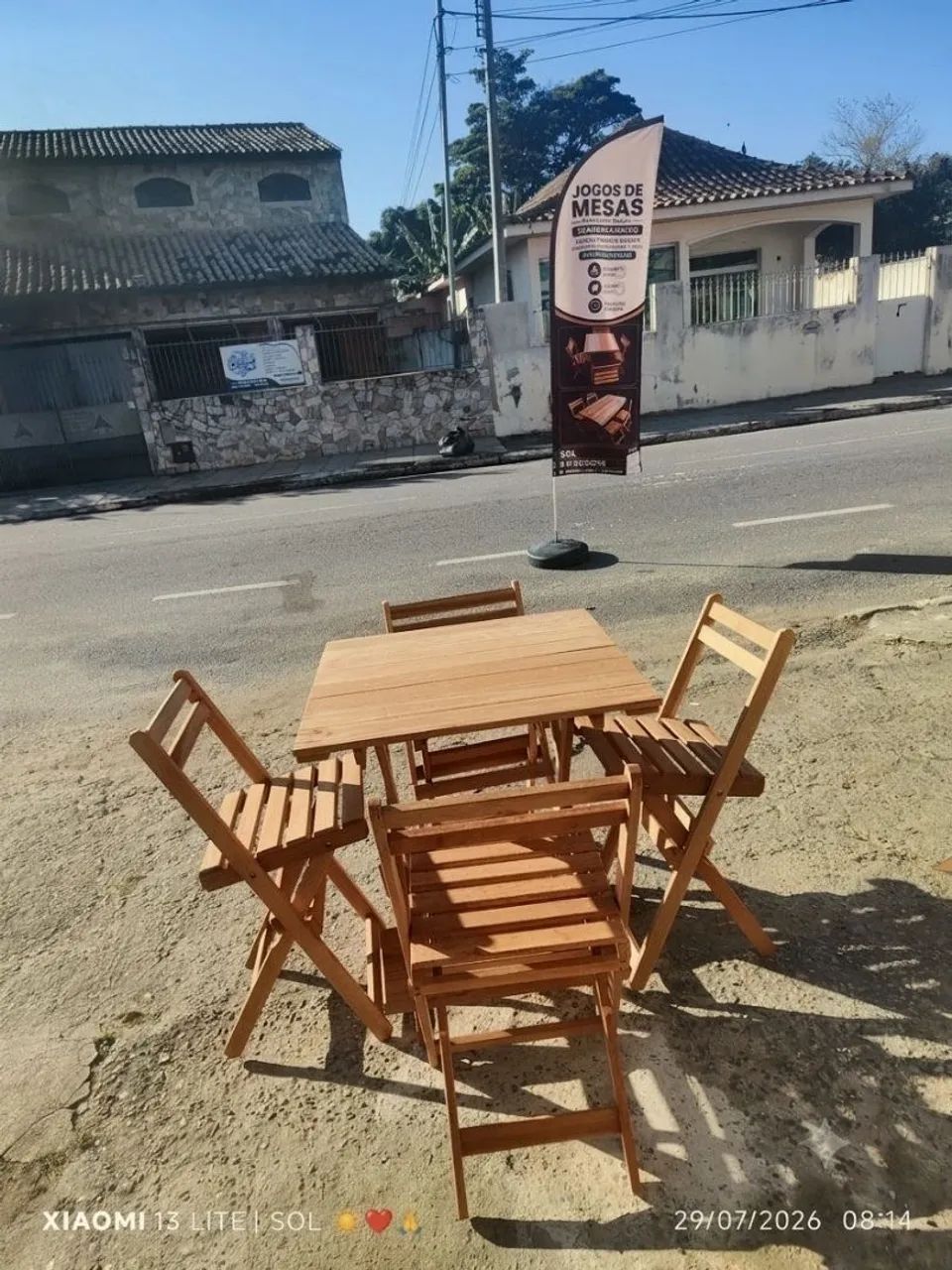 LOCAÇÃO DE MESAS EM MADEIRA MACIÇA  - Foto 5