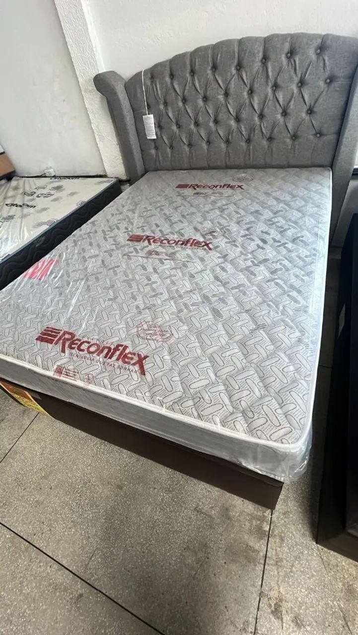 Base + Colchão Max Saúde D45 Reconflex Casal À Pronta Entrega  - Foto 2