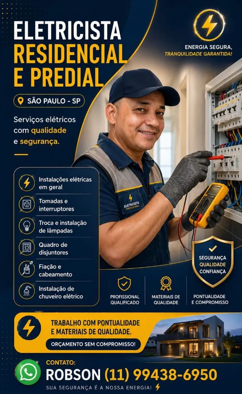 Eletricista residencial e predial