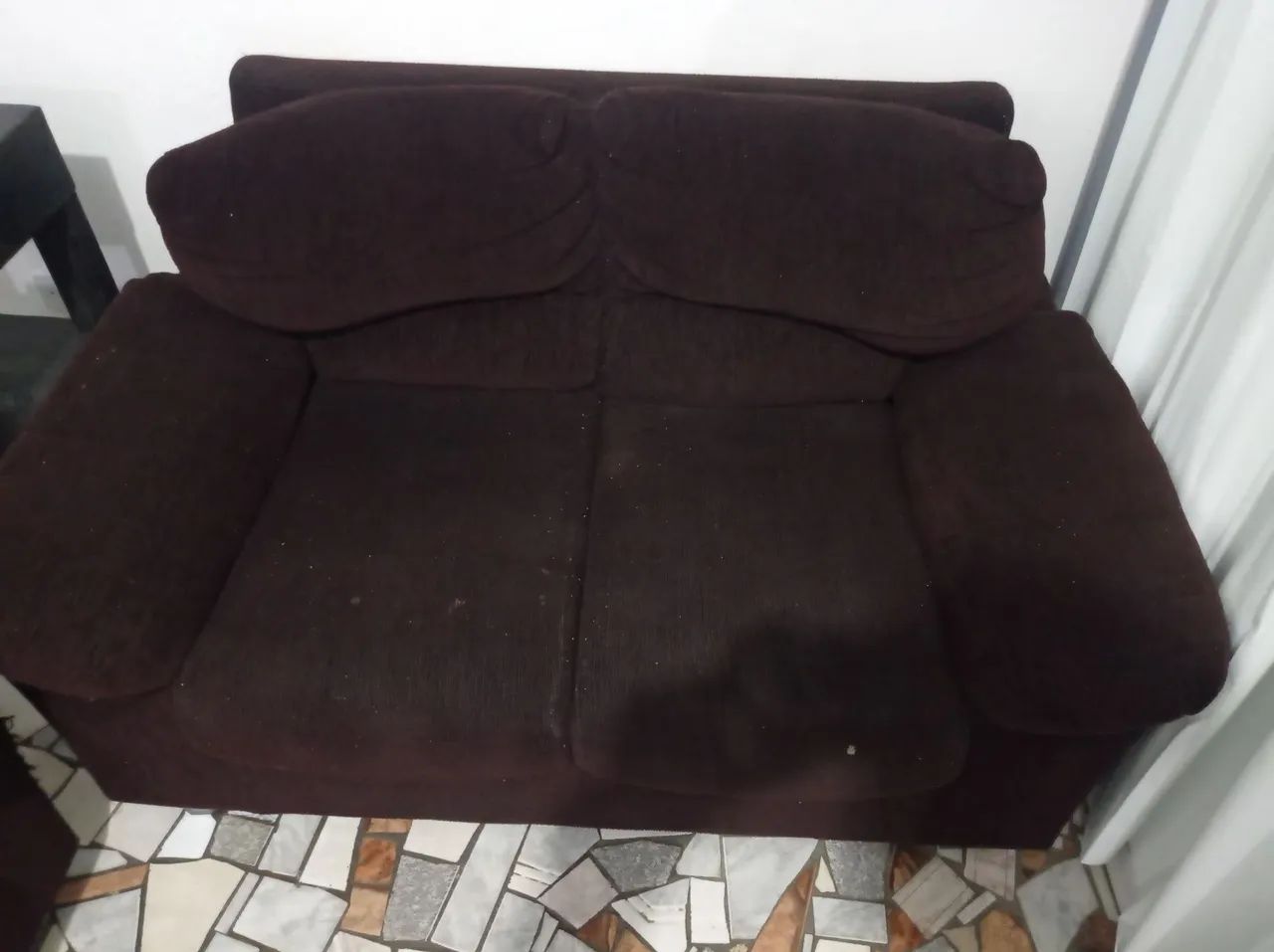 Par de sofá 3 e 2 lugares marrom - Foto 3