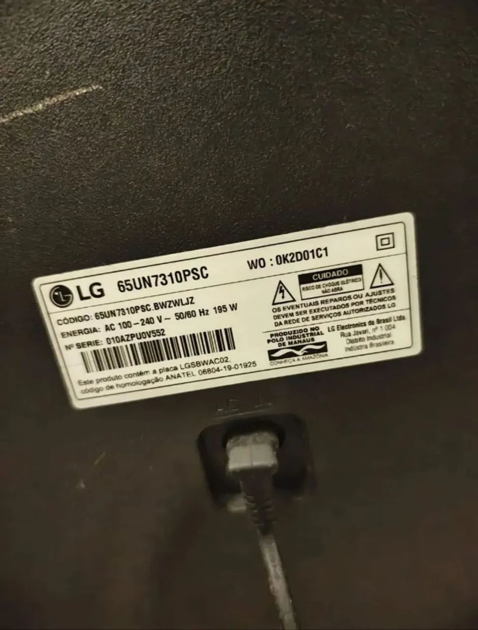 TV LG 65 POLEGADAS COM DEFEITO - Foto 3