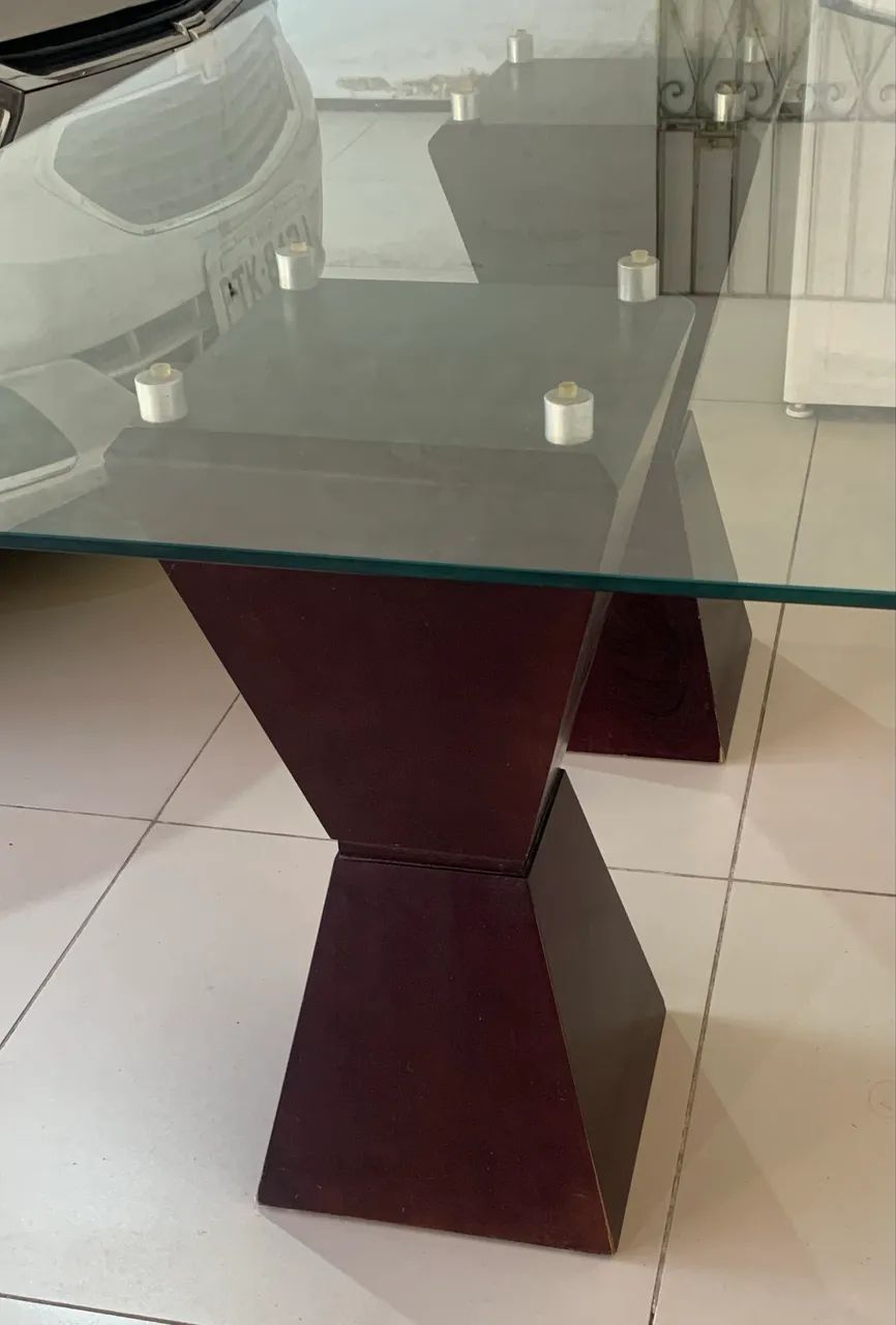 Mesa de vidro temperado 