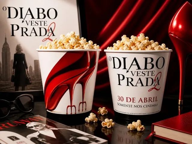 Balde de Pipoca Filme O Diabo Veste Prada 2