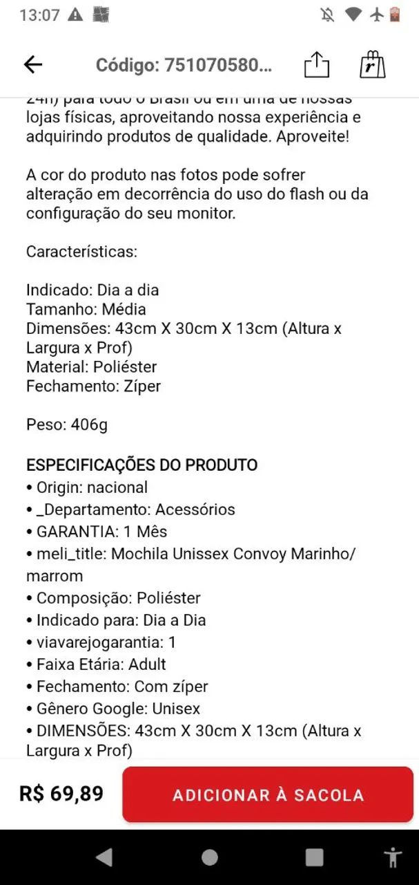 Mochila nova na embalagem Convoy yins - Foto 3