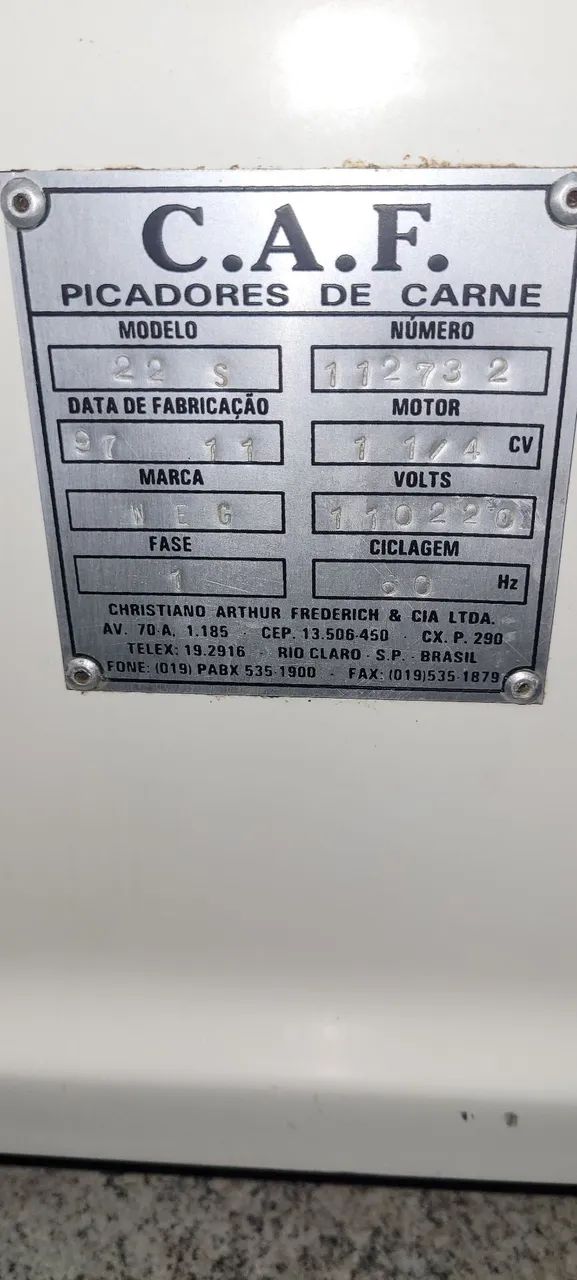 Moedor carne CAF 220v - Foto 2