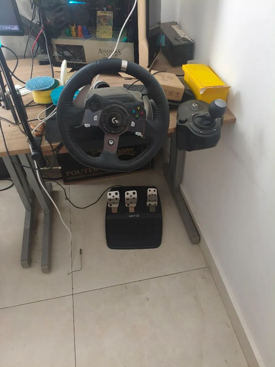 Volante Logitech g920+cambio